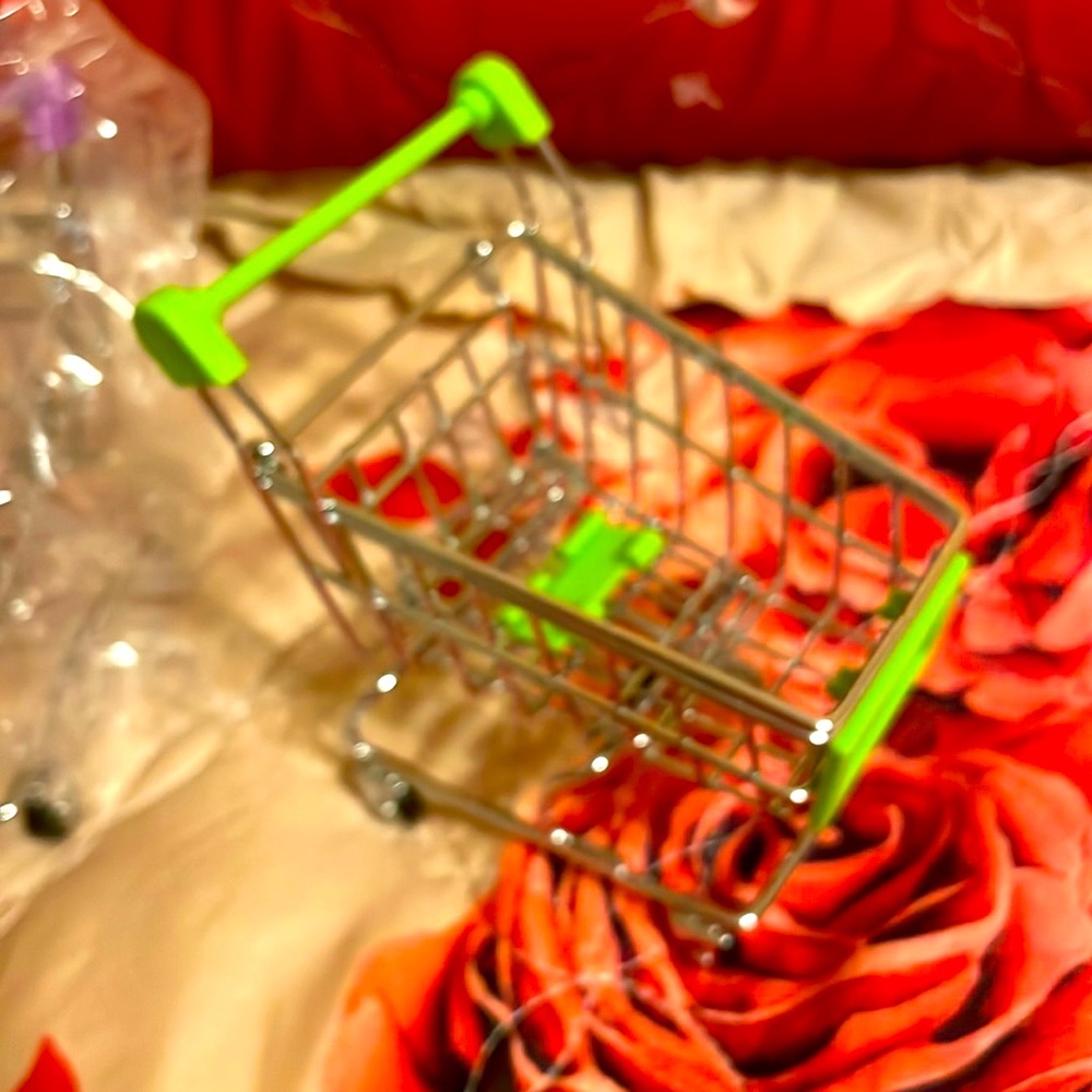 Mini supermarket cart.